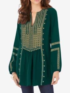 Embroidered Boho Tunic