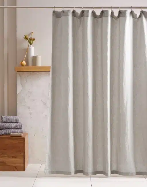 European Linen Shower Curtain
