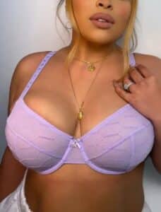 Flocked Logo Unlined Bra