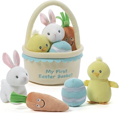 GUND Baby My 1st Easter Basket Plush Playset, 5 Pieces