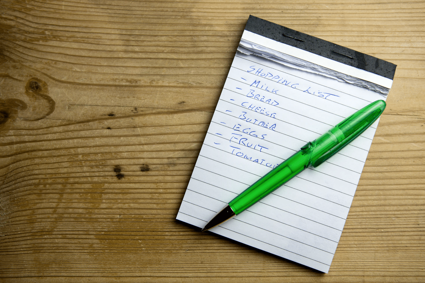 Make a grocery or shopping list to help save money