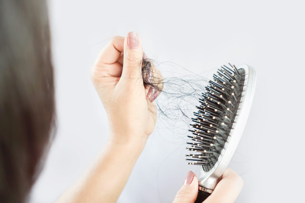 Hair loss in brush for SottoPelle