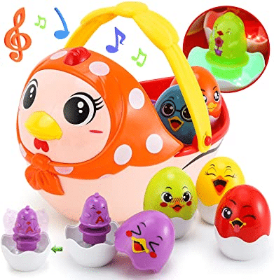 LinseyFun Baby Easter Egg Toy Basket