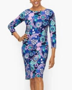 Mod Floral A Line Dress