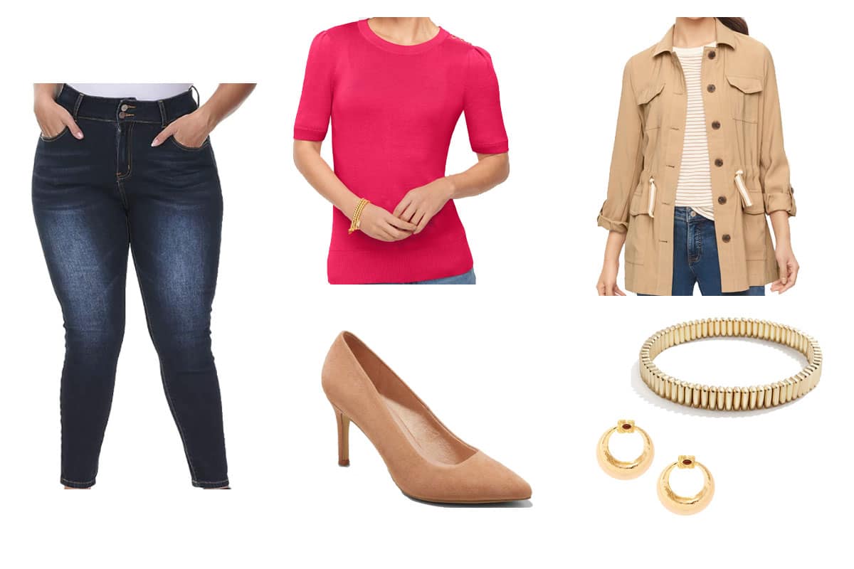 Outfit 1 for plus-sized outfits for women in their 70s
