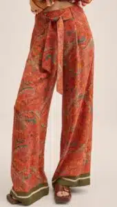 Paisley print pants