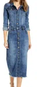 Piece Dyed Denim Dress