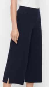 Pima Terry Wide Leg Crop Pants