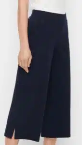 Pima Terry Wide Leg Crop Pants