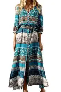R.Vivimos Boho Midi Dress