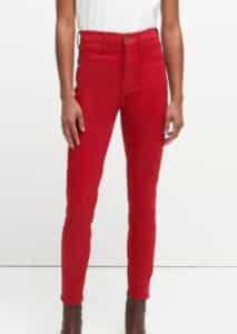 Red High Waisted Skiny Jeans