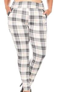 ShoSho Womens Plus Size Skinny Pants Slim Fit Trousers Treggings