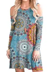Short Sleeve Cold Shoulder Tunic
