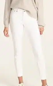 Toothpick jean in white
