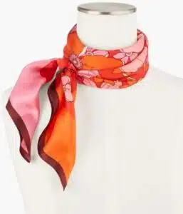 Tossed Flowers Square Scarf