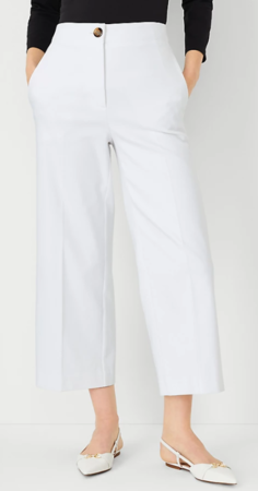 Ann Taylor The High Rise Kate Wide Leg Crop Pants, $42.49 (was $109)