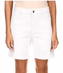 Denim Bermuda Shorts in White