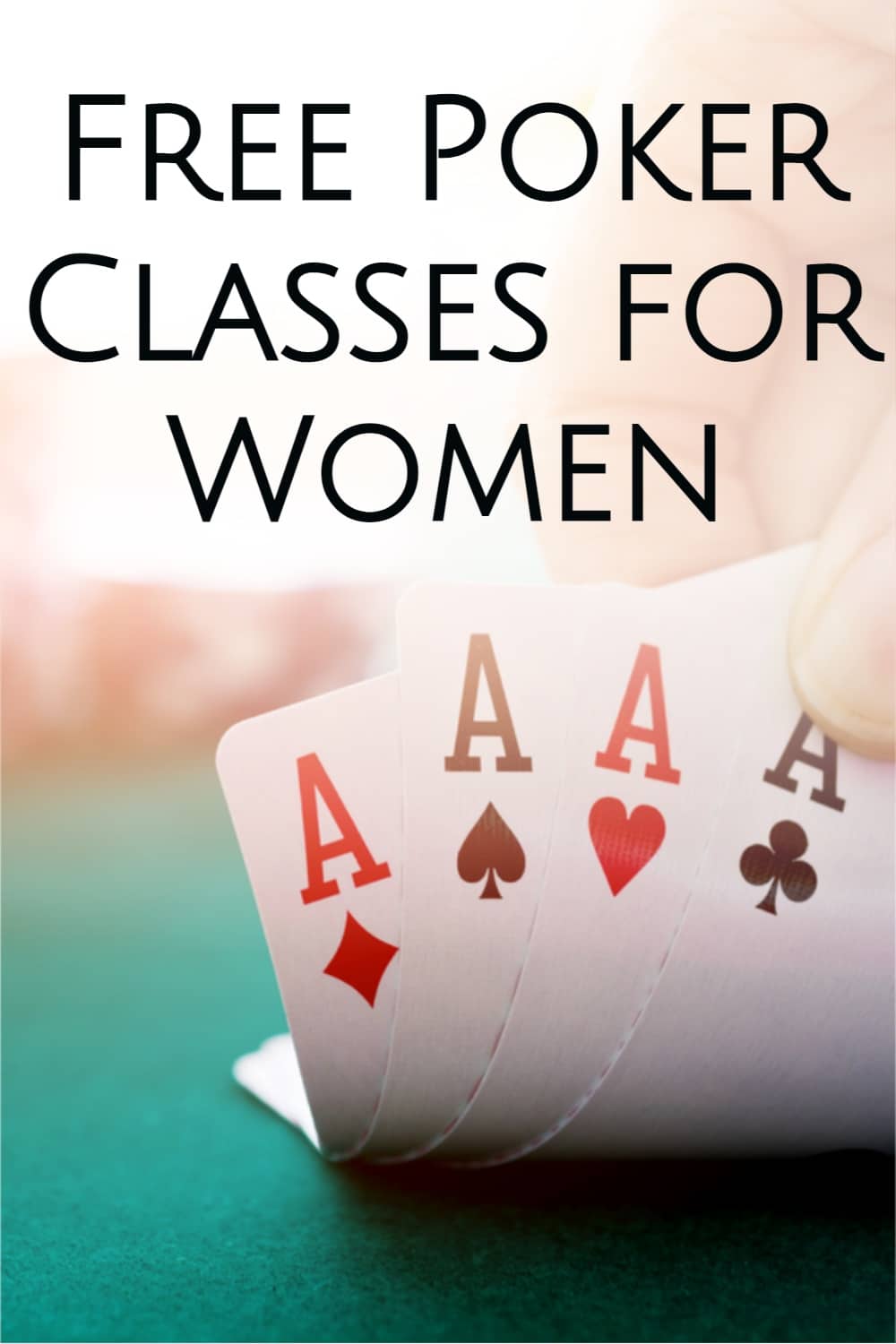 Free poker classes for women