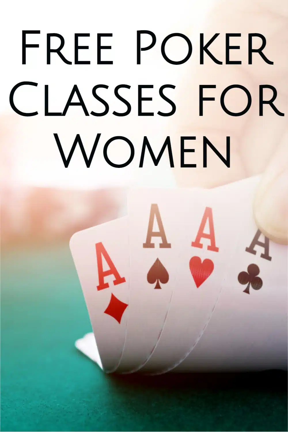 Free poker classes for women