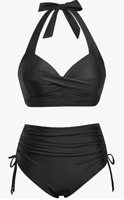 Holipick Halter High Waisted Bikini with Bottom (7 colors), $19.99