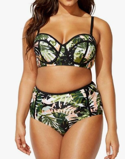 Madame Underwire High Waist Bikini Set (2 colors), $62.47