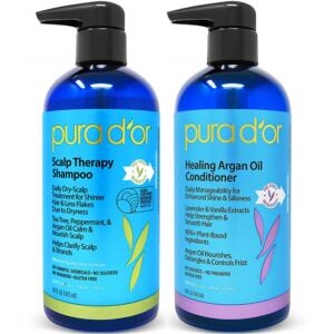 PURA D'OR Scalp Therapy Shampoo & Healing Conditioner Set