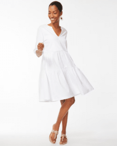 Prime Women Recommends White Poplin Dress