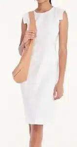 Resume dress in stretch linen