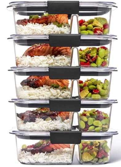 Rubbermaid 5-Piece Brilliance Food Storage Containers
