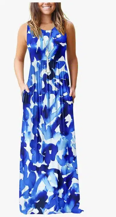 Sleeveless Maxi Dress with Pockets