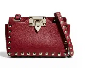 Valentino Rockstud Smartphone Leather Crossbody Bag