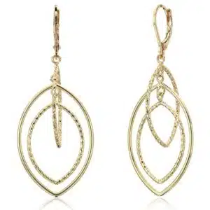 Anne Klein Textured Goldtone Earrings