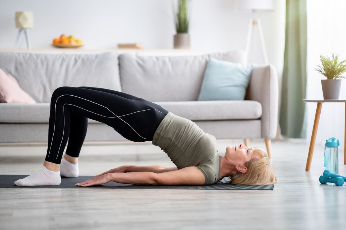 Bridge Pose yoga for shoulder pain