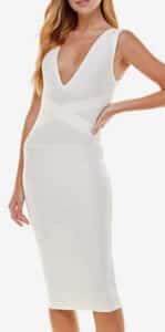 Classic Bandage V-Neck Midi Dress