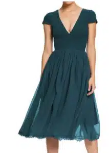 Corey Chiffon Fit & Flare Cocktail Dress
