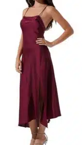 Cowl Slip Midi Dress