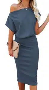 Elegant Off Shoulder Short Sleeve Party Bodycon