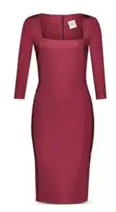 Icon Square Neck Bandage Dress