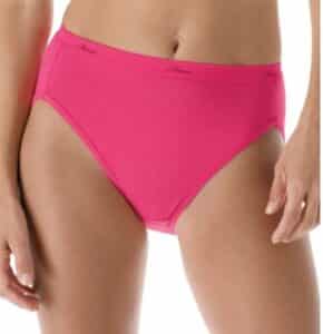 P543WB Womens Plus Cotton Hi-Cut Panties Size