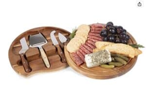Picnic Time Brand Circo Acacia Wood Cheese Board Set