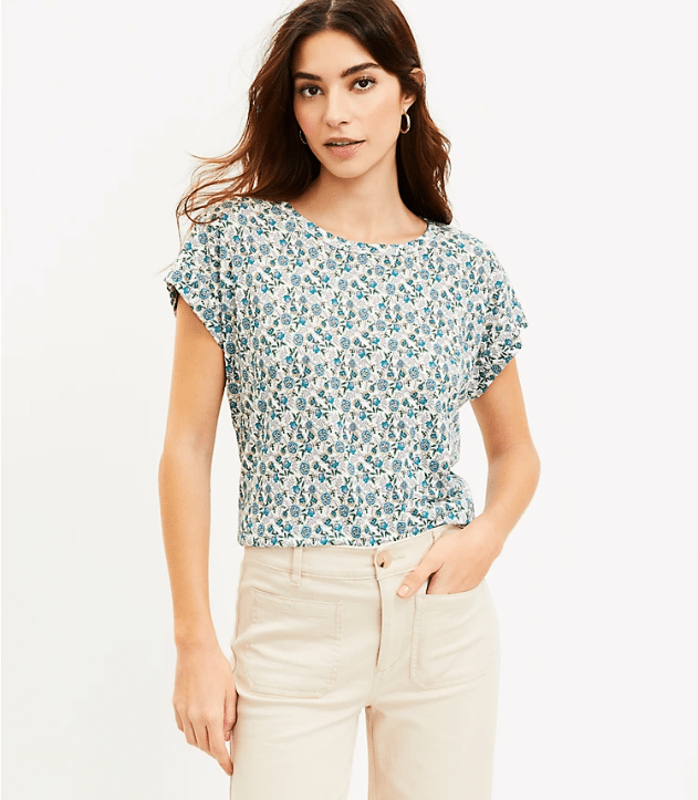 Prime Women Recommends Linen Blend Tee
