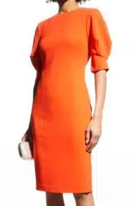 Puff-Sleeve Bodycon Dress