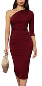 Ruched One Shoulder Bodycon
