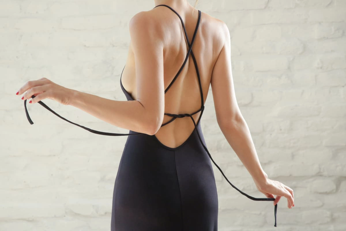 Slip dress feature