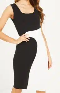 Swirl Bodycon Midi Dress