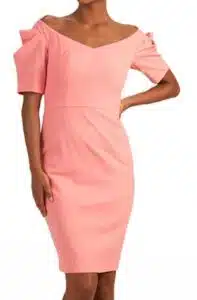 Witty Off-Shoulder Bodycon Dress