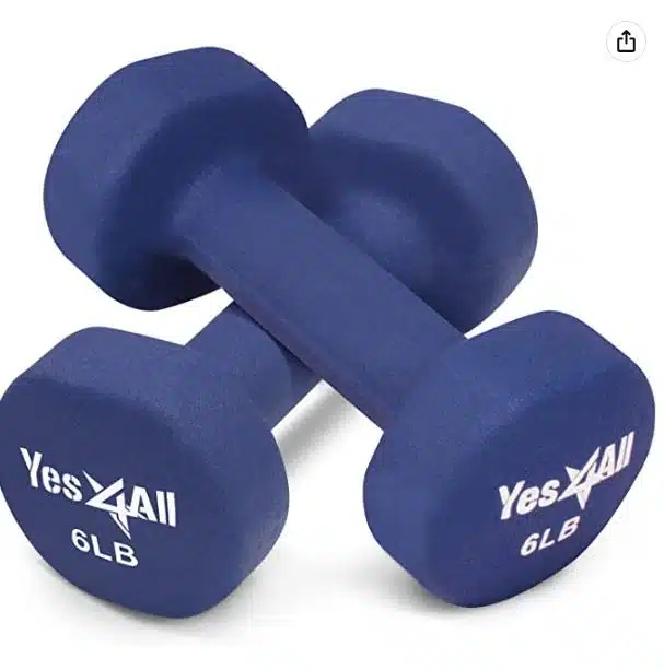 Yes4All Hexagon Neoprene Coated Dumbbell