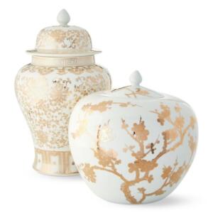 gold ginger jars