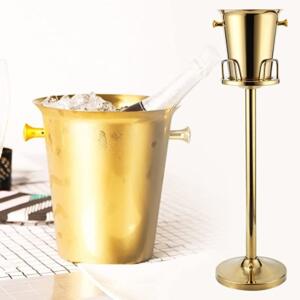 gold ice bucket