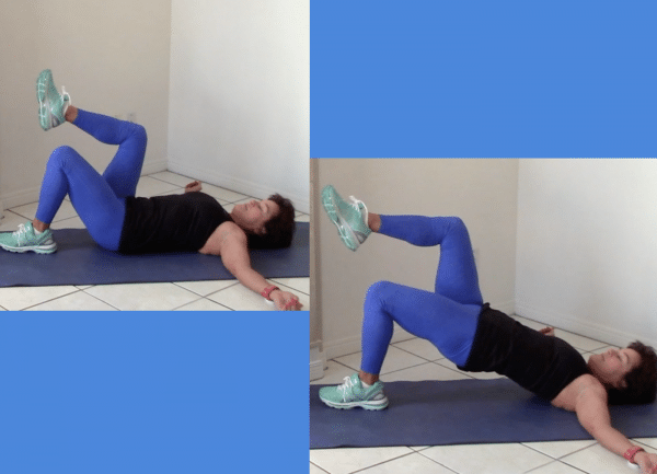 single leg glute bridge